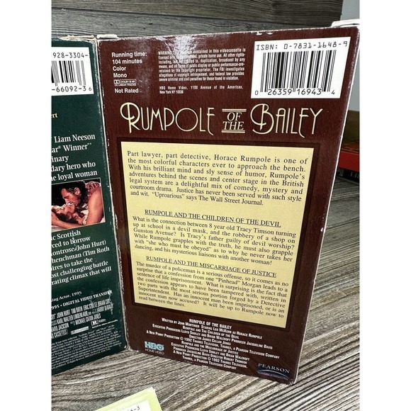 4 VHS Tapes -“Texas”, “Rob Roy”, “Rumpole Of The Bailey” And “The Secret Garden” - Picture 9 of 11